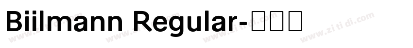 Biilmann Regular字体转换